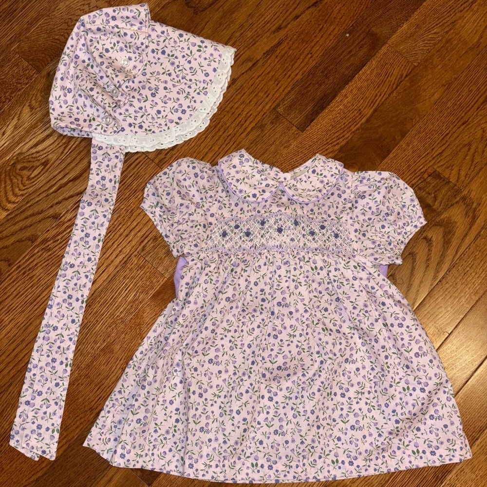 TBBC Dottie Hart Dress & Bonnet Set EEUC